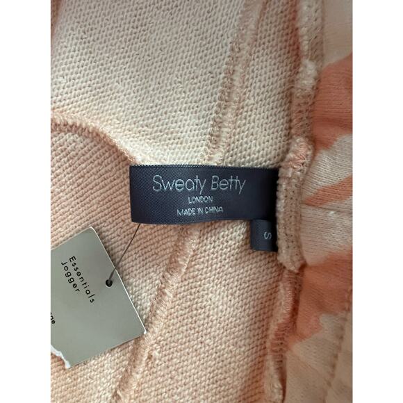 NWT Sweaty Betty Essential Pocket Joggers in Nectarine Orange Tie Dye Small - Picture 4 of 4